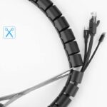 Ugreen - Cable Organizer (30819) - Protection Tube DIA, 25mm Wide, 3m Length - Black – Image 7