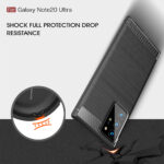 Techsuit - Carbon Silicone - Samsung Galaxy Note 20 Ultra / Note 20 Ultra 5G - Black – Image 2