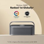 Anker - Wireless Speaker SoundCore Motion X600 (A3130011) - Hi-Res Sound, Waterproof IPX7, 50W - Black – Image 3