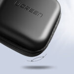 Ugreen - Headset Storage Bag (40816) - with Zipped Mesh Pocket, Soft Inner Layers - Black – Image 3