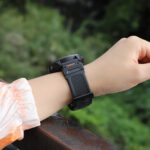 Techsuit - Watchband QuickFit 26mm (W068) - Garmin Fenix 3/3 HR/5X/5X Plus/6X/6X Pro/7X/7X Pro Solar - Green / Black – Image 6