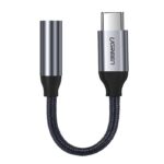 Ugreen - Audio Cable Adapter (30632) - Type-C to Jack 3.5mm, 10cm - Gray