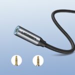 Ugreen - Audio Cable Adapter (30632) - Type-C to Jack 3.5mm, 10cm - Gray – Image 2