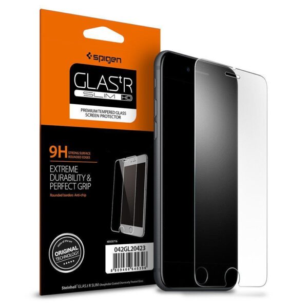 Spigen - Glas.tR Slim - iPhone 7 / iPhone 8 / iPhone SE 2, SE 2020 / iPhone SE 3, SE 2022 - Clear
