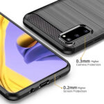 Techsuit - Carbon Silicone - Samsung Galaxy S20 4G / S20 5G - Black – Image 2