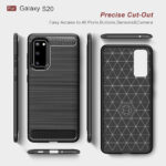 Techsuit - Carbon Silicone - Samsung Galaxy S20 4G / S20 5G - Black – Image 3