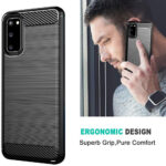 Techsuit - Carbon Silicone - Samsung Galaxy S20 4G / S20 5G - Black – Image 4