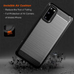 Techsuit - Carbon Silicone - Samsung Galaxy S20 4G / S20 5G - Black – Image 5