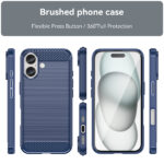 Techsuit - Carbon Silicone - iPhone 16 Plus - Blue – Image 6