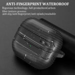 Techsuit - CarbonFiber - for Samsung Galaxy Buds 3 / 3 Pro - Black – Image 5