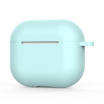 Techsuit - Silicone Case - for AirPods 4, Smooth Ultrathin Material - Cyan – Image 2
