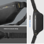 Spigen - Waist Bag Klasden (KD411) - with Adjustable Belt, Water Resistant, Lightweight, RFID-blocking - Black – Image 3