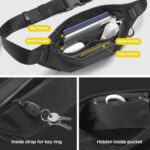 Spigen - Waist Bag Klasden (KD411) - with Adjustable Belt, Water Resistant, Lightweight, RFID-blocking - Black – Image 4