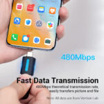 Vention - OTG Adapter (CDTB0) - Type-C to USB 2.0, 480Mbps, Fast Data Transmission, Universal Compatibility - Black – Image 2