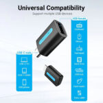 Vention - OTG Adapter (CDTB0) - Type-C to USB 2.0, 480Mbps, Fast Data Transmission, Universal Compatibility - Black – Image 6