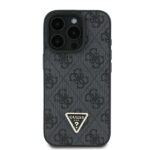 Guess - Leather Metal Logo Strass Crossbody (GUHCP16LP4TDSCPK) - iPhone 16 Pro - Black – Image 2