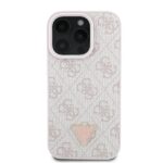 Guess - Leather Metal Logo Strass Crossbody (GUHCP16XP4TDSCPP) - iPhone 16 Pro Max - Pink – Image 2