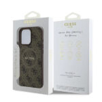 Guess - 4G Ring Classic Logo MagSafe (GUHMP16LG4GFRW) - iPhone 16 Pro - Brown – Image 4
