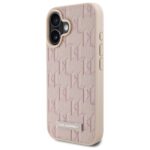 Karl Lagerfeld - Leather MagSafe (KLHMP16SPKHPORPP) - iPhone 16 - Pink Hot Stamp – Image 5