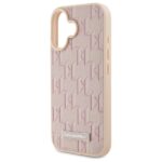 Karl Lagerfeld - Leather MagSafe (KLHMP16SPKHPORPP) - iPhone 16 - Pink Hot Stamp – Image 4