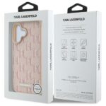 Karl Lagerfeld - Leather MagSafe (KLHMP16SPKHPORPP) - iPhone 16 - Pink Hot Stamp – Image 7