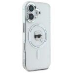 Karl Lagerfeld - IML MagSafe (KLHMP16SHLSKIH) - iPhone 16 - White Metal Karl`s Head – Image 5