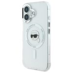Karl Lagerfeld - IML MagSafe (KLHMP16SHLSKIH) - iPhone 16 - White Metal Karl`s Head – Image 6