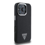 Guess - Grained Triangle MagSafe (GUHMP16LPGTSPSK) - iPhone 16 Pro - Black – Image 4