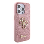 Guess - Glitter Script Big 4G (GUHCP15LHG4SGP) - iPhone 15 Pro - Pink – Image 2