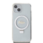 Guess - Ring Stand Script Glitter MagSafe (GUHMP15SHRSGSD) - iPhone 15 - Clear – Image 3
