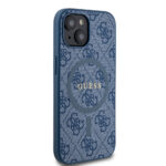Guess - 4G Collection Leather MagSafe (GUHMP15SG4GFRB) - iPhone 15 - Blue – Image 4