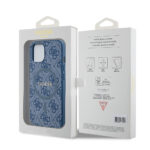 Guess - 4G Collection Leather MagSafe (GUHMP15SG4GFRB) - iPhone 15 - Blue – Image 7
