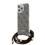 Guess - Crossbody Cord 4G Print (GUHCP15XHC4SEW) - iPhone 15 Pro Max - Brown