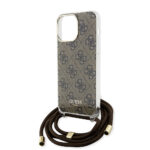 Guess - Crossbody Cord 4G Print (GUHCP15XHC4SEW) - iPhone 15 Pro Max - Brown – Image 5