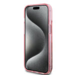 Guess - Liquid Glitter Gold Stripes (GUHCP15SLFCSEGP) - iPhone 15 - Pink – Image 3