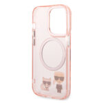 Karl Lagerfeld - Hardcase MagSafe (KLHMP14XHKCP) - iPhone 14 Pro Max - Pink Karl & Choupette Aluminium – Image 6