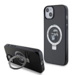 Karl Lagerfeld - Hardcase Ring Stand MagSafe (KLHMP15MHMRSKCK) - iPhone 15 Plus - Karl&Choupette
