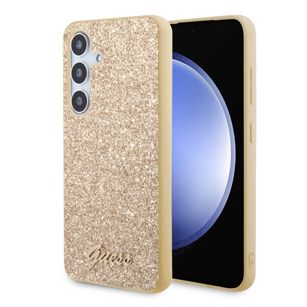 Guess - Glitter Script (GUHCS24MHGGSHD) - Samsung Galaxy S24 Plus - Gold