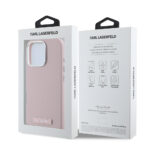 Karl Lagerfeld - Leather MagSafe (KLHMP16XPGMSRPP) - iPhone 16 Pro Max - Pink FW Metal Plate – Image 7