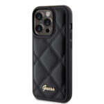 Guess - Quilted Metal Logo (GUHCP15XPSQSQSK) - iPhone 15 Pro Max - Black – Image 3