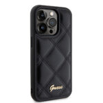 Guess - Quilted Metal Logo (GUHCP15XPSQSQSK) - iPhone 15 Pro Max - Black – Image 4