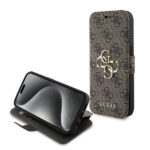Guess - Book 4G (GUBKP15X4GMGBR) - iPhone 15 Pro Max - Brown