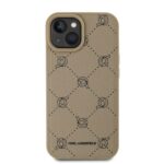 Karl Lagerfeld - Leather MagSafe (KLHMP15SPGKHPHE) - iPhone 15 - Beige Karl Head – Image 2
