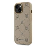 Karl Lagerfeld - Leather MagSafe (KLHMP15SPGKHPHE) - iPhone 15 - Beige Karl Head – Image 3