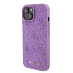 Guess - Leather 4G Stamped (GUHCP15SP4EPMU) - iPhone 15 - Light Purple – Image 5