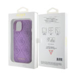 Guess - Leather 4G Stamped (GUHCP15SP4EPMU) - iPhone 15 - Light Purple – Image 7
