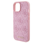 Guess - Leather 4G Stamped (GUHCP15SP4EPMP) - iPhone 15 - Pink – Image 6