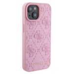 Guess - Leather 4G Stamped (GUHCP15SP4EPMP) - iPhone 15 - Pink – Image 2