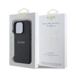 Guess - Grained Gold Ring MagSafe (GUHMP16XPGHSMMK) - iPhone 16 Pro Max - Black – Image 7