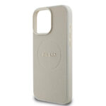 Guess - Grained Gold Ring MagSafe (GUHMP16LPGHSMME) - iPhone 16 Pro - Beige – Image 5